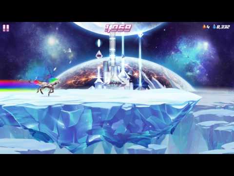 Robot Unicorn Attack 2 - Ice World Gameplay - On Smart Phone