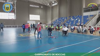 Usuarios de CCR participaron en la tercera fecha del campeonato de bochas en gimnasio municipal