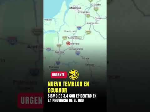 NUEVO TEMBLOR EN ECUADOR ‼️ Un nuevo temblor se reportó en la provincia de El Oro la madrugada...