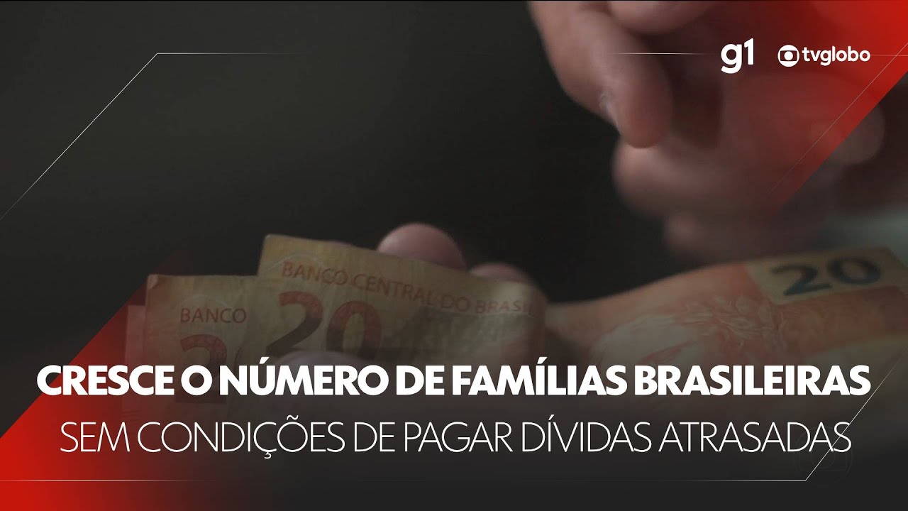 Cresce o número de famílias brasileiras sem condições de pagar dívidas atrasadas #g1 #JN