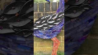 Stained Glass Sankofa Bird Mosaic | Garden Art #mosaicart #africanart #sankofabird #sankofa