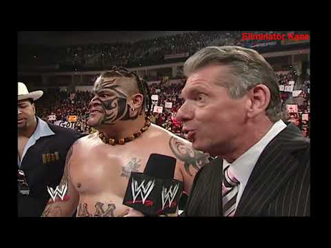 Umaga and Bobby Lashley brawl