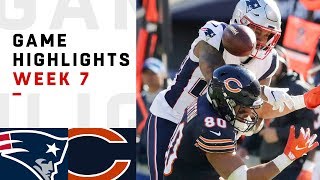 Patriots vs. Bears Week 7 Highlights | NFL 2018
