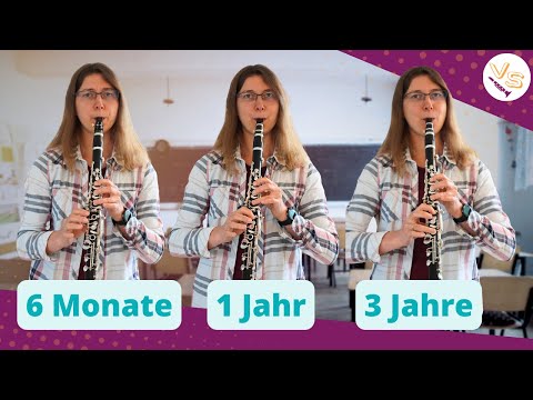 Was kannst du nach 1 Tag/6 Monaten/1 Jahr/3 Jahren auf der Klarinette spielen?