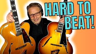 Video thumbnail for D’Angelico Excel Style-B vs. D’Angelico Excel EXL-1 | D’Angelico Guitars by Rich Severson