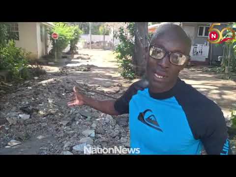 Nation Update Water damage in Road View