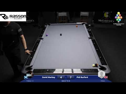 Rasson Scottish 9 Ball Series 2022 Event 5 Final - David Markey v Phil Burford