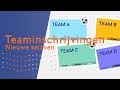 Teams inschrijven voor het nieuwe seizoen, waar moet ik op letten?