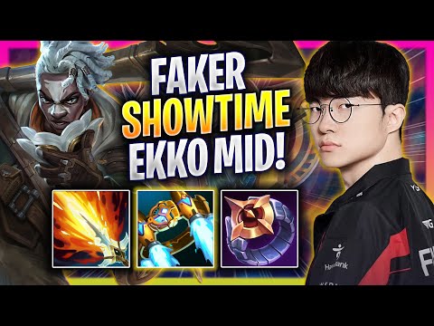 FAKER SHOWTIME WITH EKKO MID! - T1 Faker Plays Ekko MID vs Azir! | Season 2025