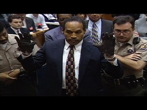 O.J. Simpson Infamously Trying On Gloves At Trial