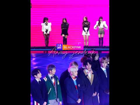BTS reaction on Blackpink entry on Sbs gayo daejun 2017 💜 #bts #iu #blackpink #bangpink #shortvideo