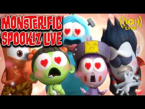 🔴LIVE: Zombie, Werewolf, or... A PUPPY?! (New Spookiz Member)? | Spookiz Live | Monster Cartoon