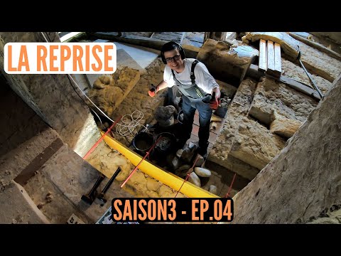 S3E04 RENOVATION GRANGE: LA REPRISE APRES 1 AN D'ARRET. MOTIVATION EN BETON!