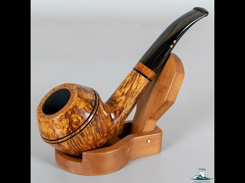 Handmade Radice Smooth Bent Bulldog Clear 0 Straight Grain 9mm