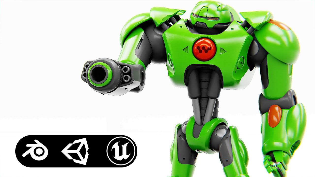 Battle Droid Ostradam Auto-Rig Pro Rigged For Mixamo Unreal Engine Unity 3D Model