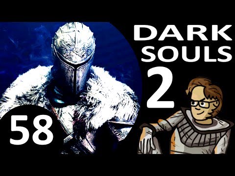 Let's Play Dark Souls 2 Part 58 - Guardian Dragon Boss, Royal Sorcerer Navlaan (Cleric, Blind)