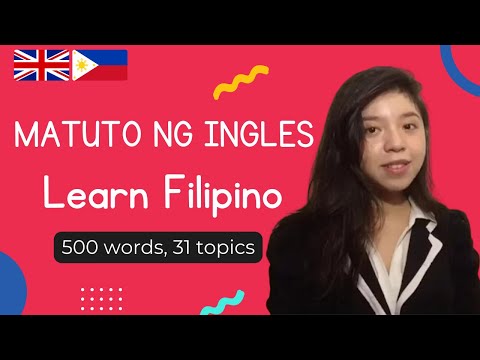 Bokabularyo sa Ingles | Essential Words in Filipino | 500 Words, 31 Topics (Filipino-English)