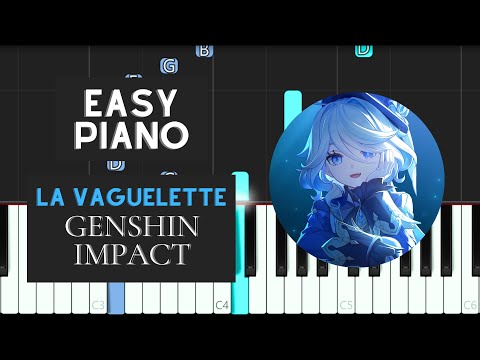 La Vaguelette (EASY Piano Tutorial) - Genshin Impact