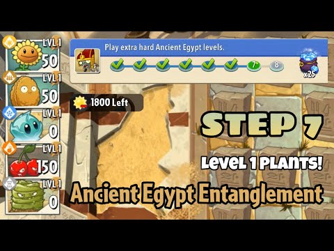 Plants vs Zombies 2 | Epic Quest: Ancient Egypt Entanglement - Step 7