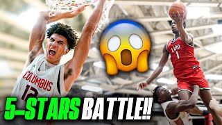 VJ Edgecombe vs Boozer Brothers!! Battle of NBA Sons at HoopHall