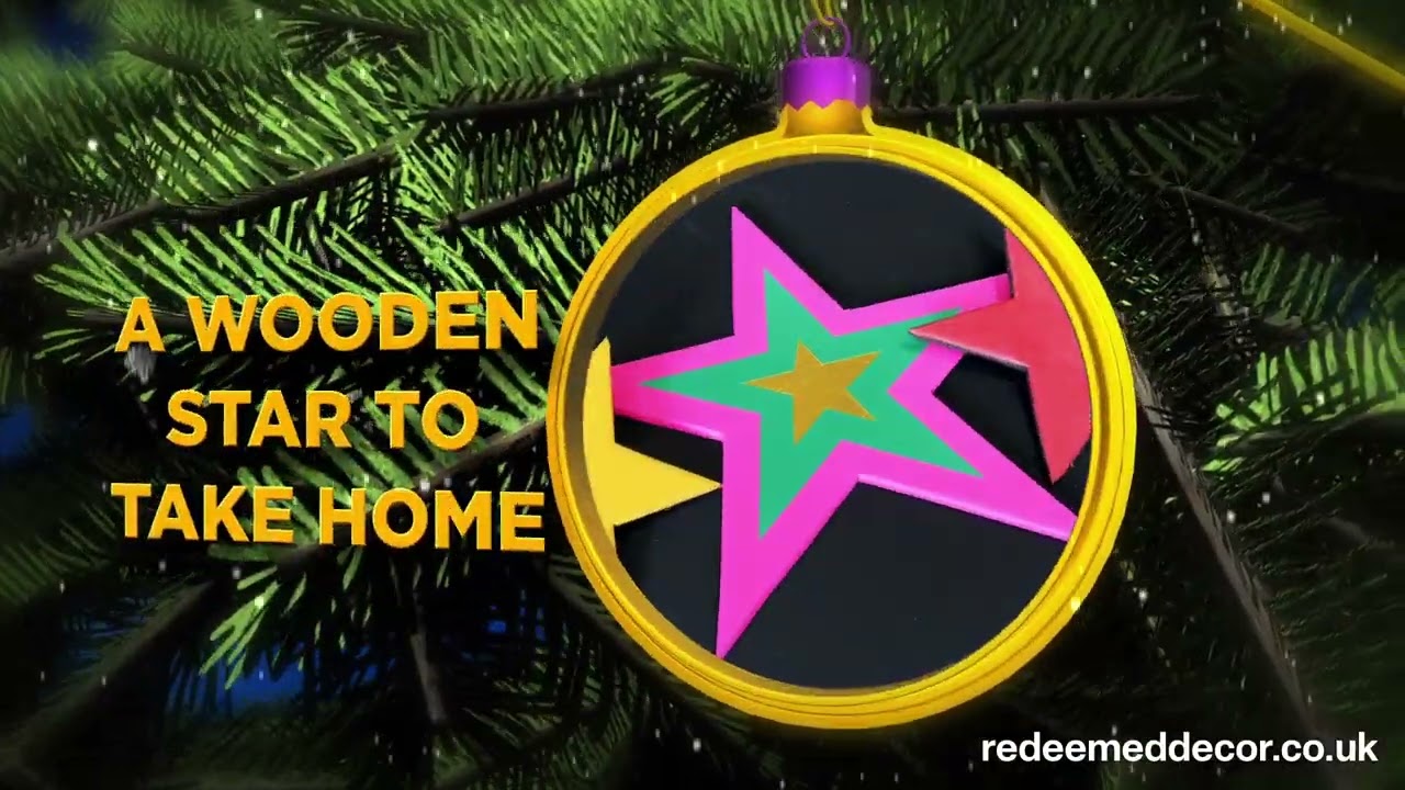 Redeemed Decor Christmas Star Painting Workshop