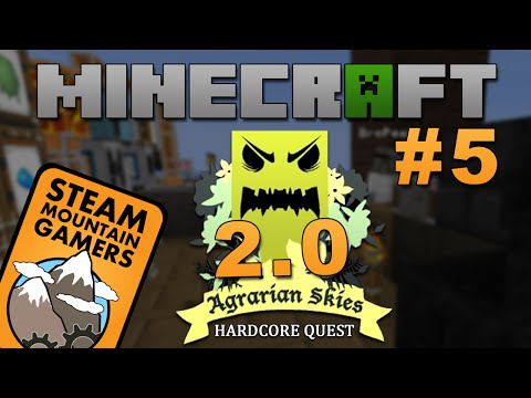 Minecraft: Agrarian Skies 2.0 - Hardcore Skyblock - Ep. 5: PUTTING MY FOOT IN MY MOUTH