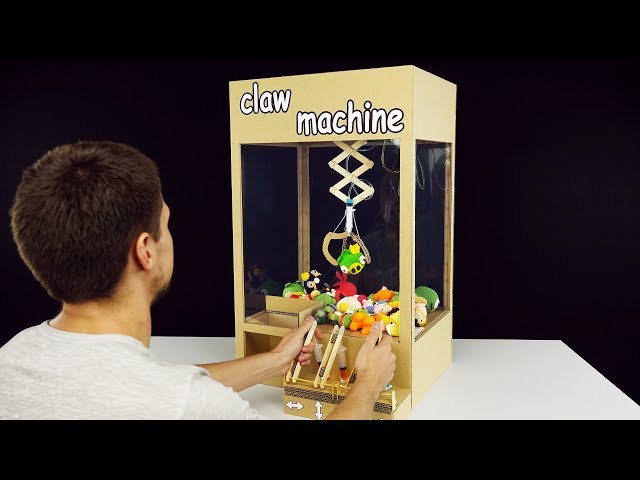 How to Make a Working Claw Machine from Cardboard
