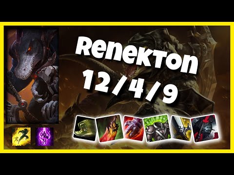 KOREAN Challenger Renekton TOP (12/4/9) vs AATROX Gameplay Replay - Patch 10.20
