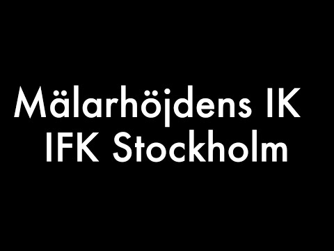 Mälarhöjden IK Fotboll svart  vs  IFK Stockholm