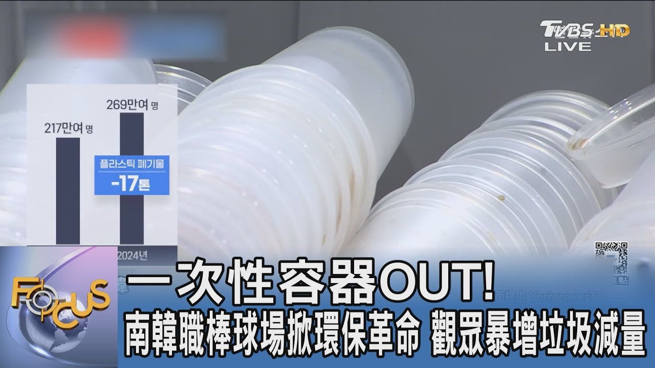 一次性容器OUT!南韓職棒球場掀環保革命 觀眾暴增垃圾減量