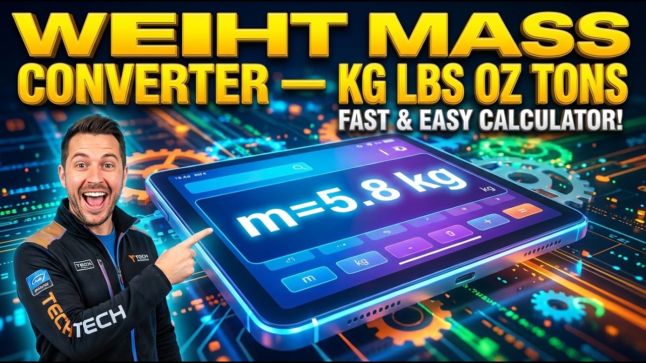 Weight Mass Converter — kg lbs oz tons