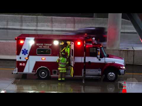 03-19-2020 Detroit, MI - Traffic Accidents - Heavy Rain - Wet Roads