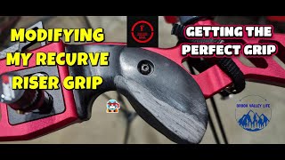 Perfecting My Recurve Bow Grip - From Stock to Custom-Fit with Epoxy Putty.