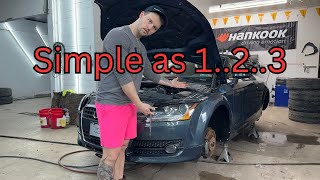 06-14 Audi TT front bumper removal