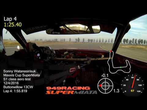 Buttonwillow 13CW - 146whp Miata Lap - 1:55.819 (12/4/2016)