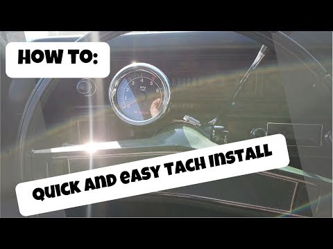 Tachometer Installation - Quick and easy on any Car