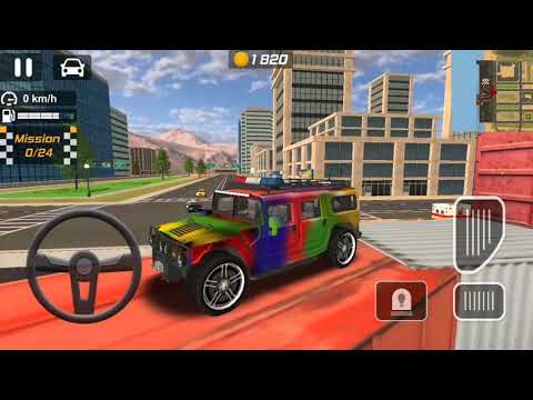 police drift car Driving - car games2021 - android gameplay - Colorful cars # 1