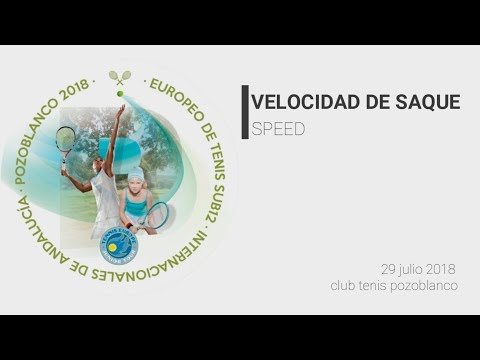 Speed Of Service Tennis Europe U12 Pozoblanco 2018