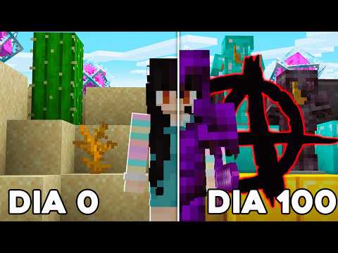 EU SOBREVIVI 100 DIAS DOMINANDO UM SERVIDOR DE MINECRAFT!