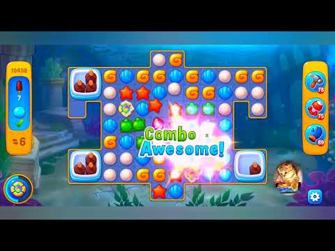 Fishdom, 10458 level,no Booster - 10458 уровень, прохождение без бустеров.