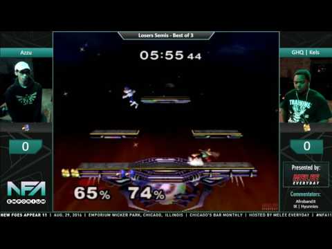 New Foes Appear 11 - Azzu (Falco) vs. GHQ | Kels (Fox) - SSBM - Losers Semis