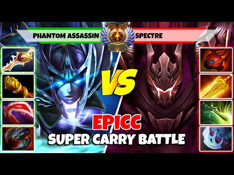 PHANTOM ASSASSIN (Carry) vs SPECTRE (Carry) - Epic Battle Of Immortal Rank Dota 2 Players - Z Dota 2