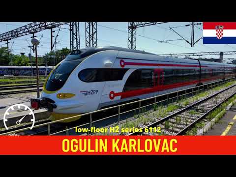 Cab ride Ogulin - Karlovac (Croatian Railways) - train drivers view in 4K