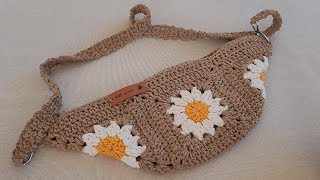 BOLSA TRANSVERSAL/POCHETE EM CROCHÊ | Passo a Passo