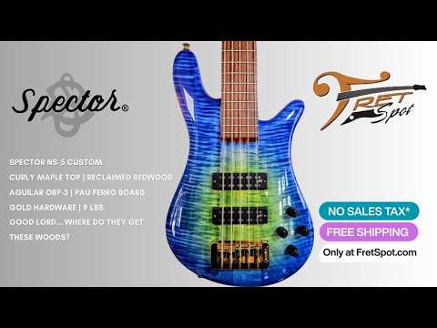 Spector NS-5 35" Curly Maple & Reclaimed Redwood. $2K OFF MAP! image 19