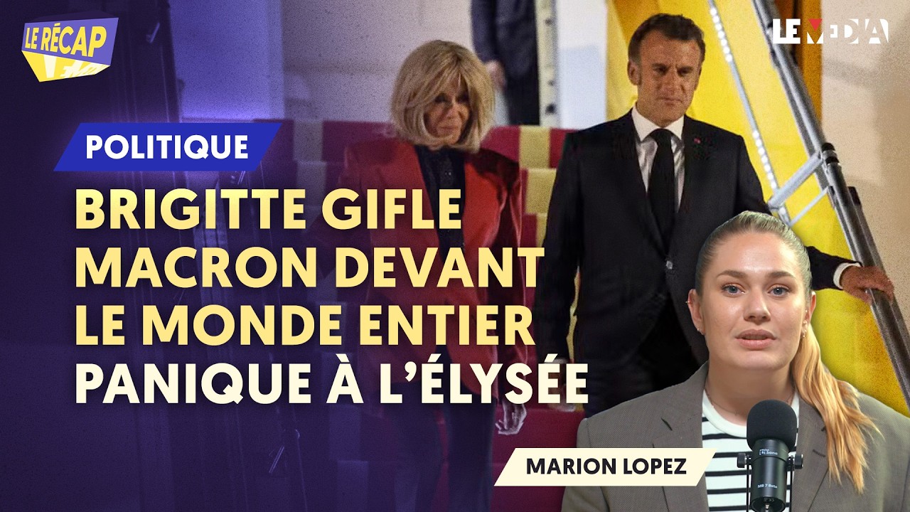BRIGITTE SLAPS MACRON IN FRONT OF THE WHOLE WORLD: PANIC AT THE ÉLYSÉE PALACE
