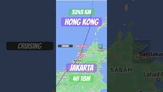 Download lagu Hong Kong to Jakarta - Cathay Pacific #map #flightpath mp3