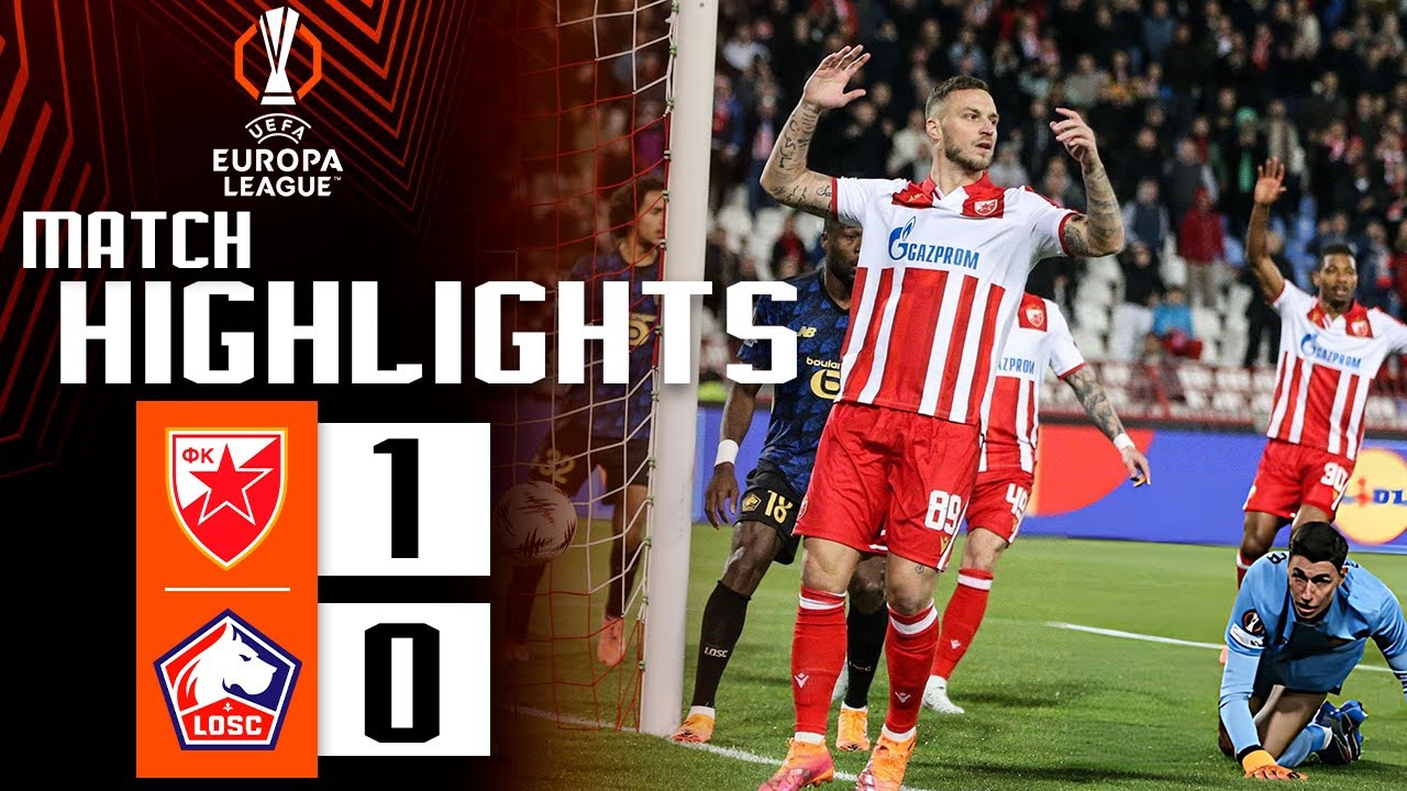 Crvena zvezda vs Lille Extended Highlights