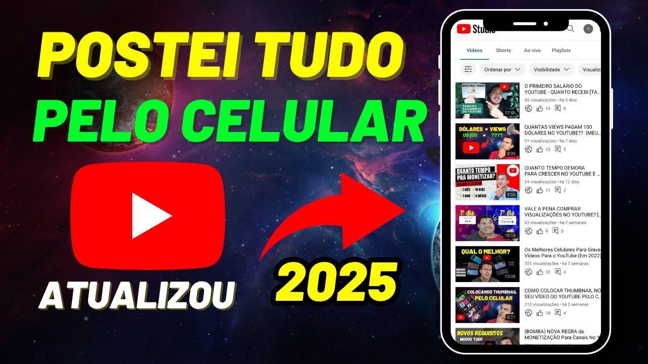 COMO POSTAR VÍDEO NO YOUTUBE PELO CELULAR DO JEITO CERTO EM 2023