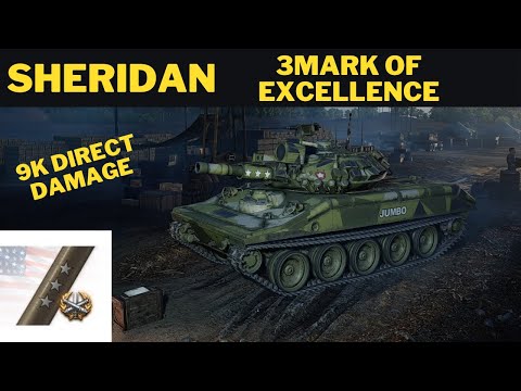 Wot console Sheridan 9k direct damage 3Mark of excellence